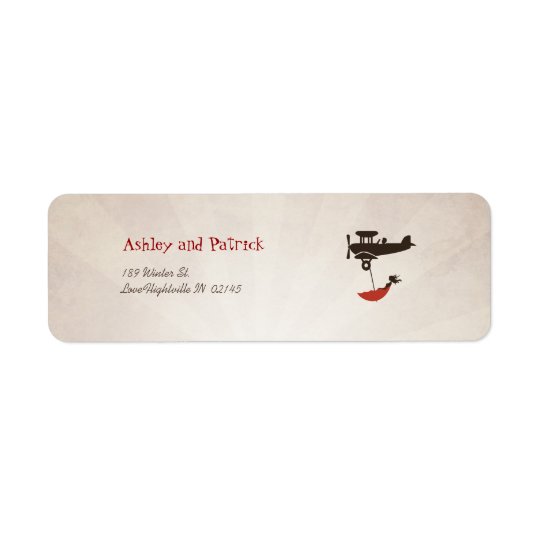 LOVE FLIGHT Adress Label Return Address Label