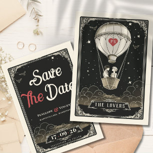 Love Flight Wedding Save the Date Invitation