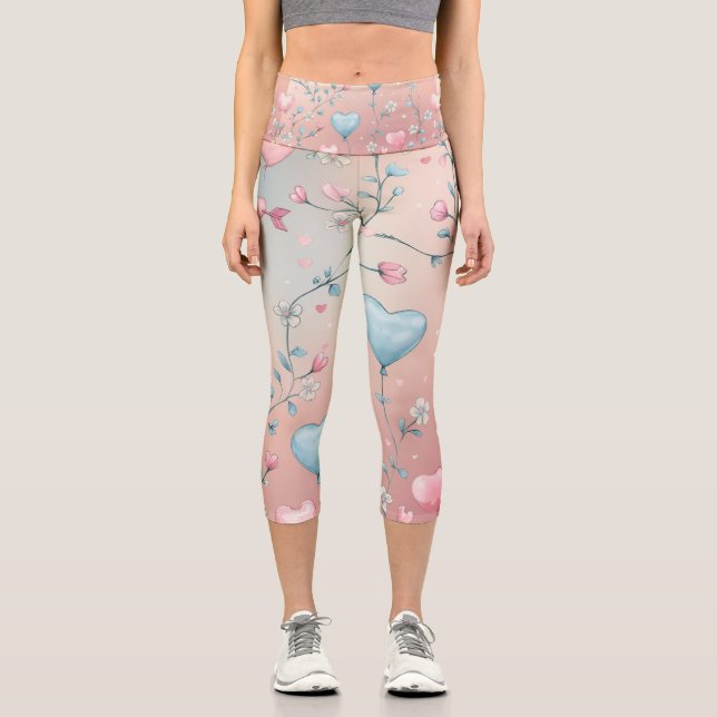 Love Floats Capri Leggings (Front)