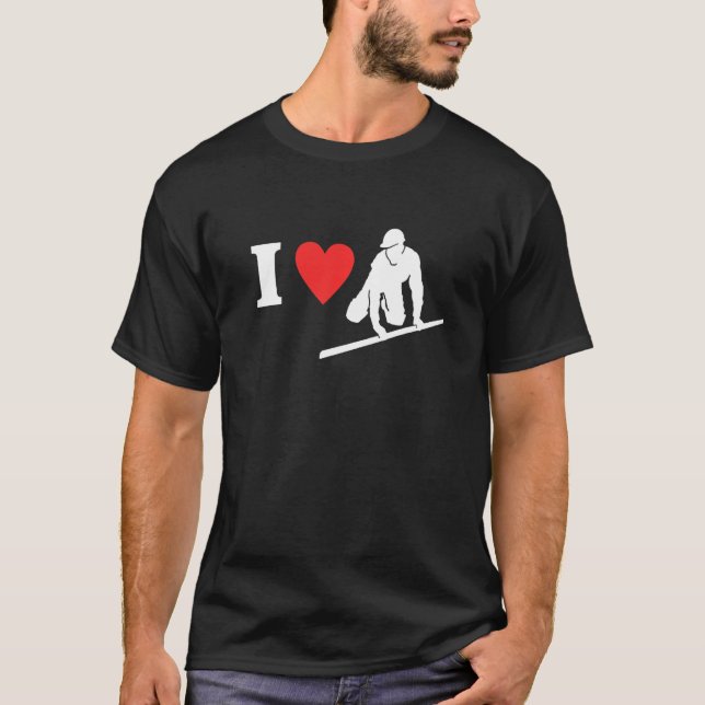 Love Floor Concrete Builder Craftsman Love Screed  T-Shirt (Front)