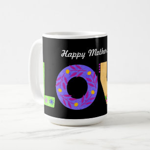 LOVE Floral Bohemian Mother's Day Coffee Mug