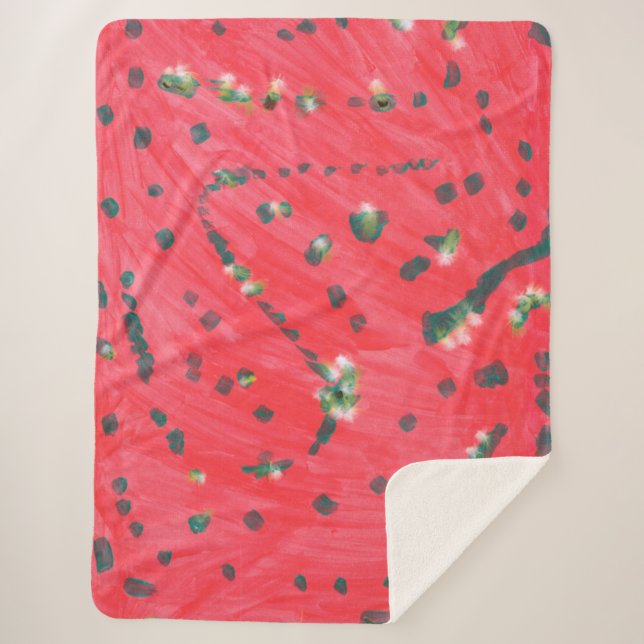 Love Flow Sherpa Blanket (Front)