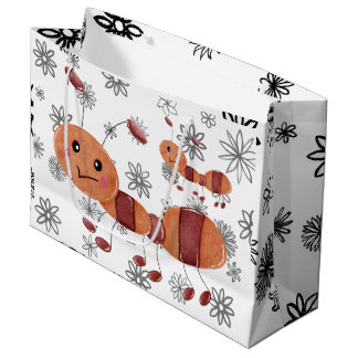 Love flower and ant. large gift bag