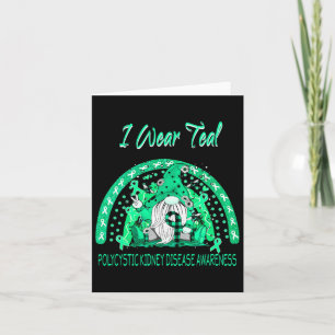 Love Flower Gnome Polycystic Kidney Disease Awaren Card