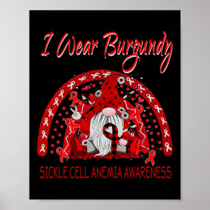 Love Flower Gnome Sickle Cell Anaemia Awareness Poster