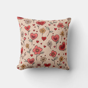 love flower pillow cushion