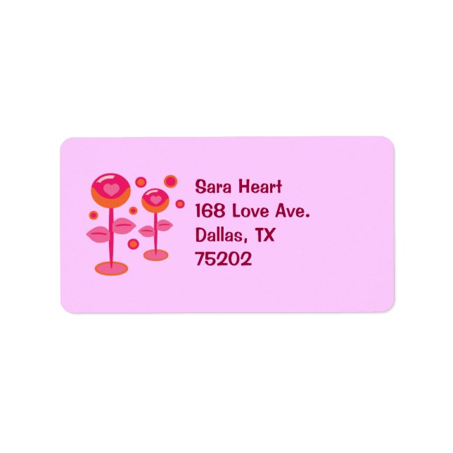 Love Flowers Label (Front)