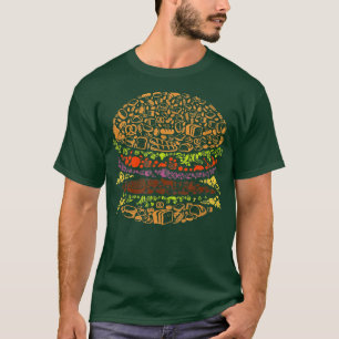 Love Food Cooking Funny Hamburger T-Shirt