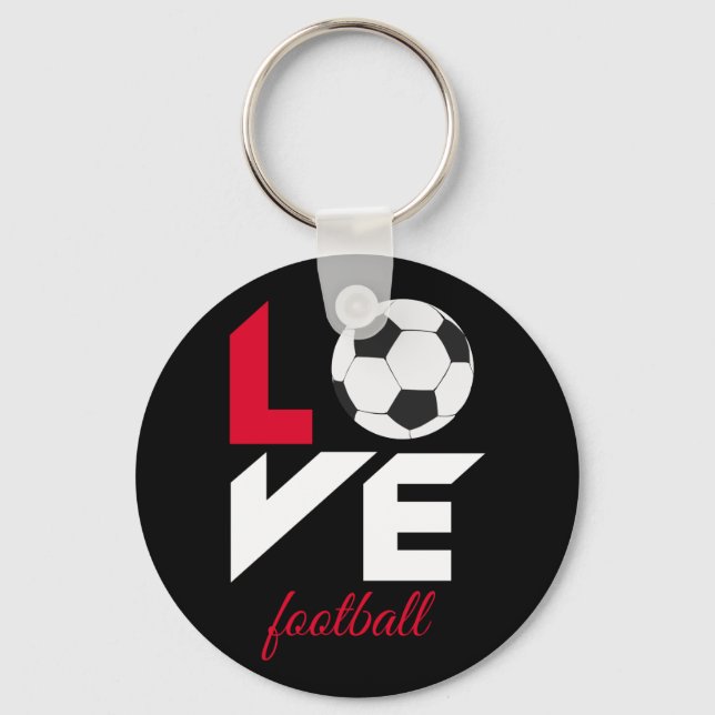 Love football key ring (Front)
