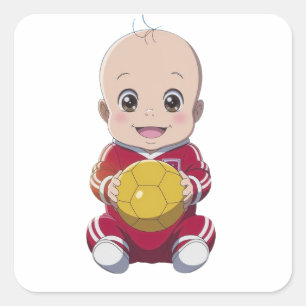 Love football square sticker