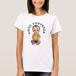 Love football T-Shirt Baby Bodysuit
