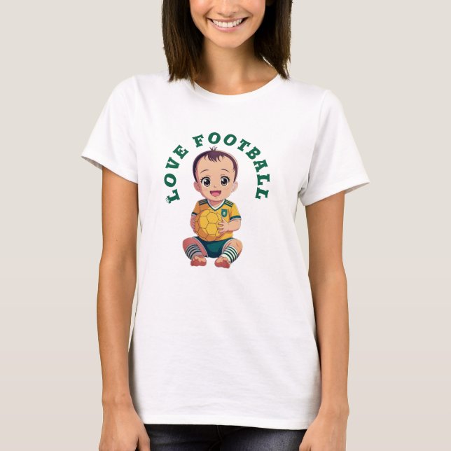Love football T-Shirt Baby Bodysuit (Front)