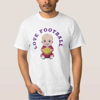 Love football T-Shirt Baby Bodysuit