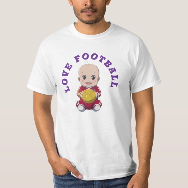 Love football T-Shirt Baby Bodysuit (Front)