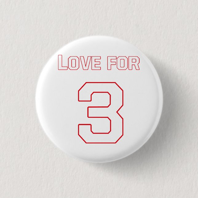 LOVE FOR 3 CM ROUND BADGE (Front)