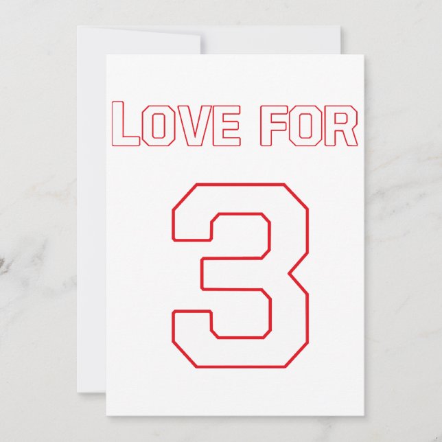 LOVE FOR 3 INVITATION (Front)