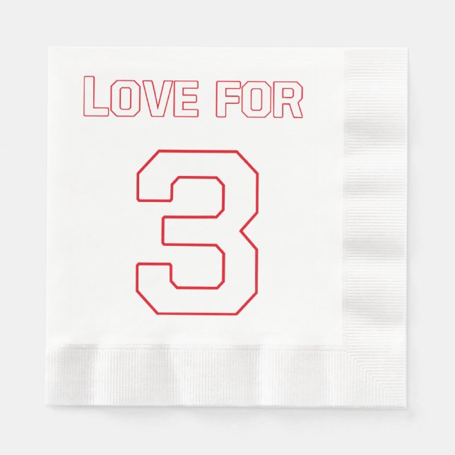 LOVE FOR 3 NAPKIN (Front)