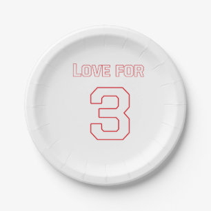 LOVE FOR 3 PAPER PLATE