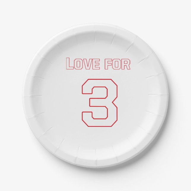 LOVE FOR 3 PAPER PLATE (Front)