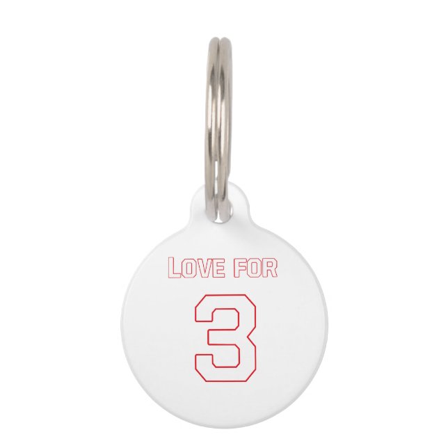 LOVE FOR 3 PET TAG (Front)