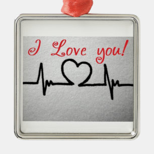 **LOVE FOR ANYTIME** ORNAMENT W/ HEARTBEATS
