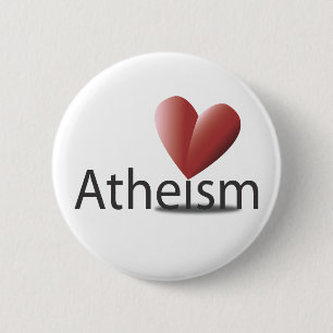 Love for atheism 6 cm round badge