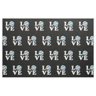 Love for Chicago Smiling Flag Fabric
