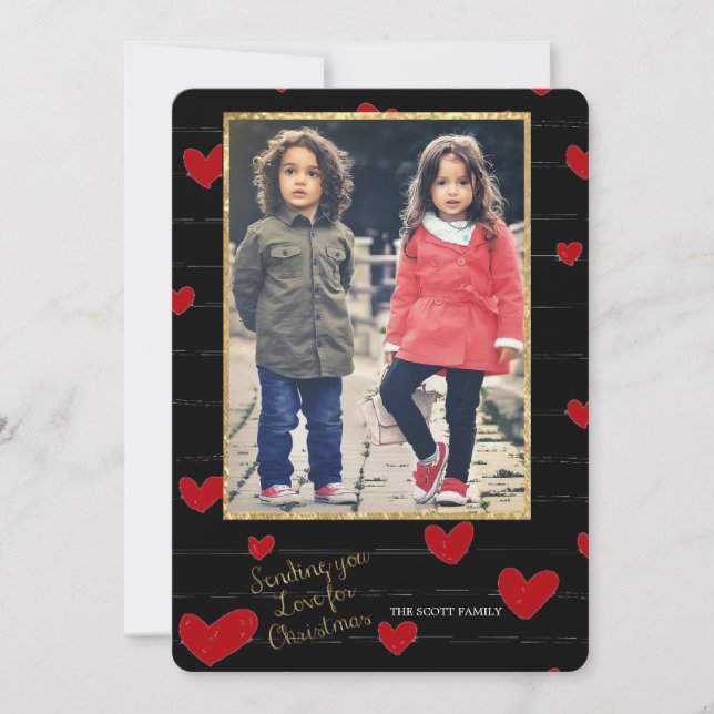 Love for Christmas Photo Card (Front)