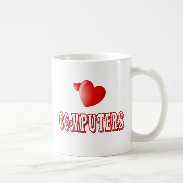 Love for Computers Coffee Mug (Right)