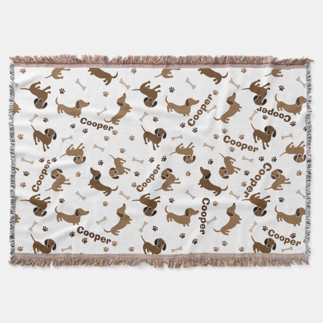 Love For Dachshund Throw Blanket (Front)