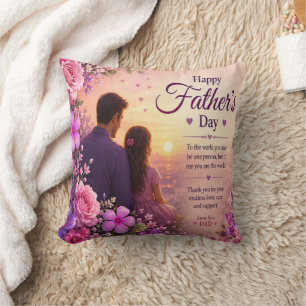 LOVE FOR DAD FROM DAUGHTERS CUSHION