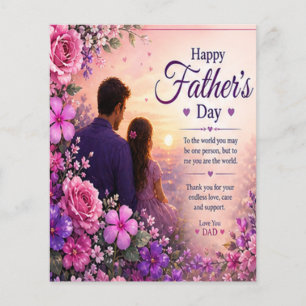 LOVE FOR DAD FROM DAUGHTERS FLYER
