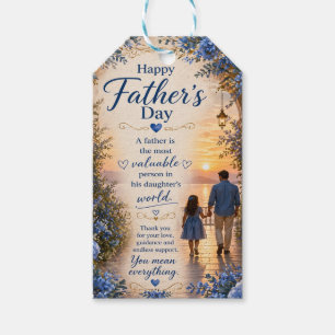 LOVE FOR DAD FROM DAUGHTERS GIFT TAGS