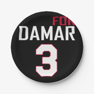 Love For Damar 3 Colour Paper Plate