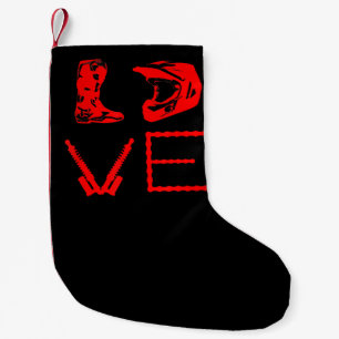 Love For Dirt Bike Funny Gift For Bikers Small Christmas Stocking