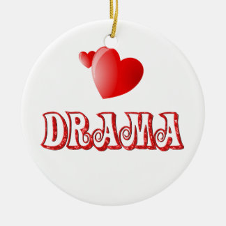 Love for Drama Ceramic Ornament