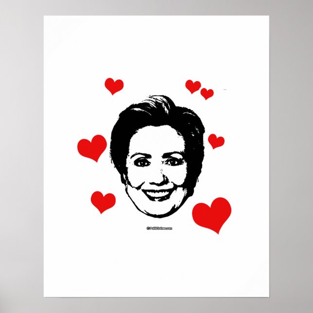 Love for Hillary Poster (Front)