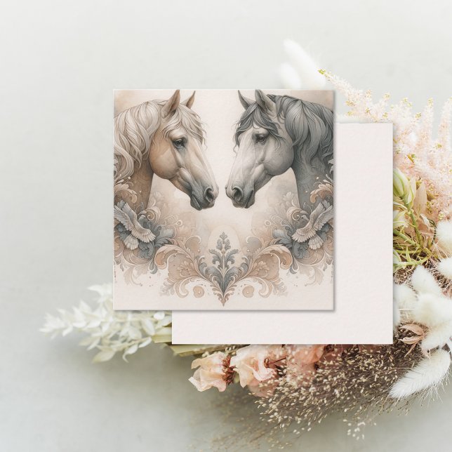 Love for Horses Note Card (Love for Horses Note Card (front and back))
