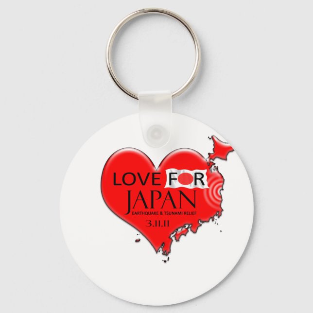 LOVE FOR JAPAN KEY RING (Front)