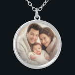 Love for Mum Family Photo Modern gift Silver Plated Necklace<br><div class="desc">This is a perfect surprising gift present for your friends, boyfriend, girlfriend, husband, wife, parents, mother, mum, dad, papa, father in law, kid, son, daughter, brother, sister, uncle, aunt, grandpa, grandma on birthday, St Patrick's day, mother's day, father's day, valentine, thanksgiving, Christmas, veteran's day, any occasion and for anyone. especial...</div>