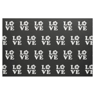 Love For Soccer Glossy Soccer Ball Fabric