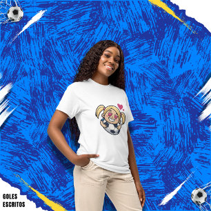 Love for soccer kawaii anime design T-Shirt