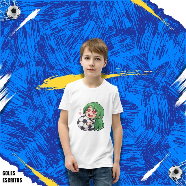 Love for soccer kawaii anime design T-Shirt (Creator Uploaded)