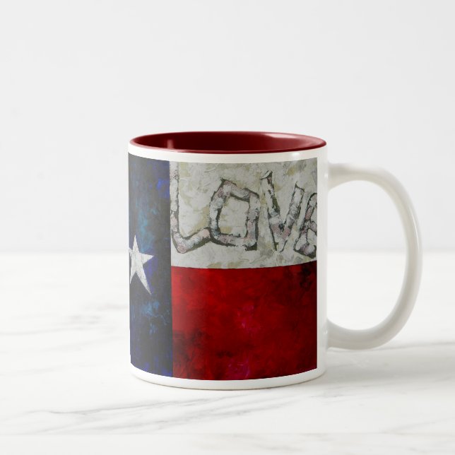 Love for Texas Two-Tone Coffee Mug (Right)