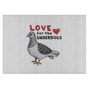 Love for the Underdogs – Cutting Board with Dove