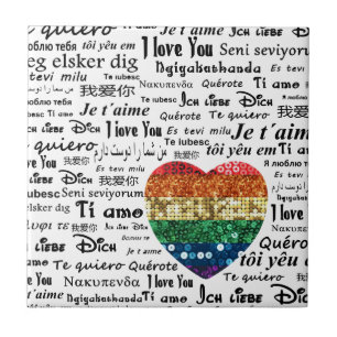 Love foreign languages tile