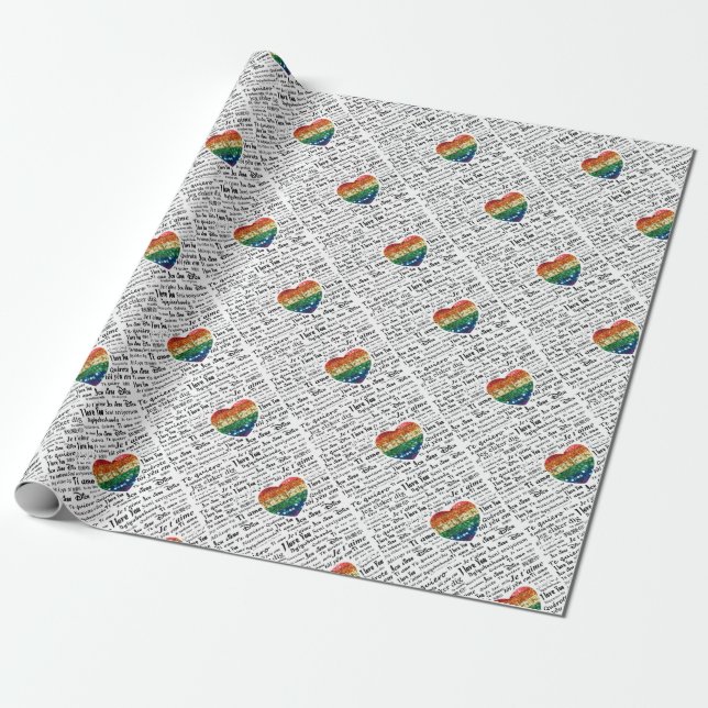Love foreign languages wrapping paper (Unrolled)