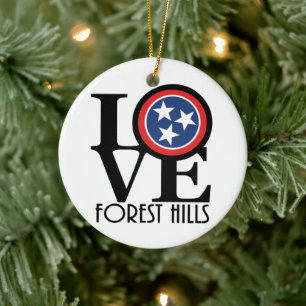 LOVE Forest Hills Ceramic Ornament