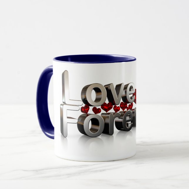 Love forever beautiful gift mug  (Front Left)