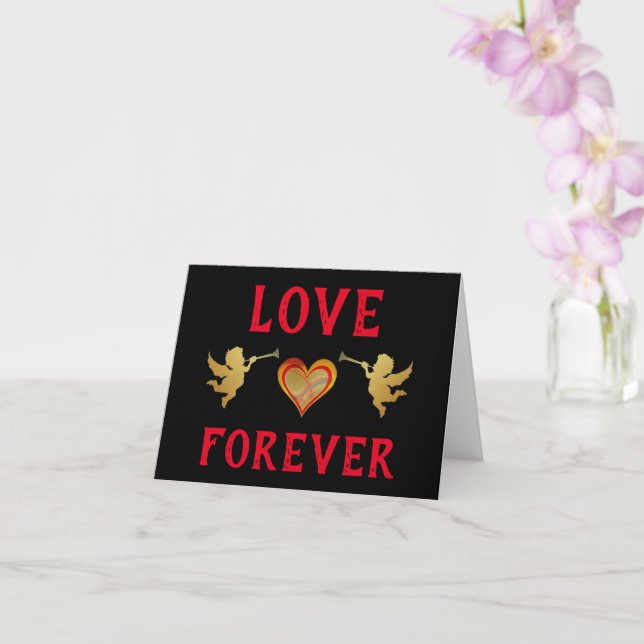 Love Forever Greeting Card (Orchid)